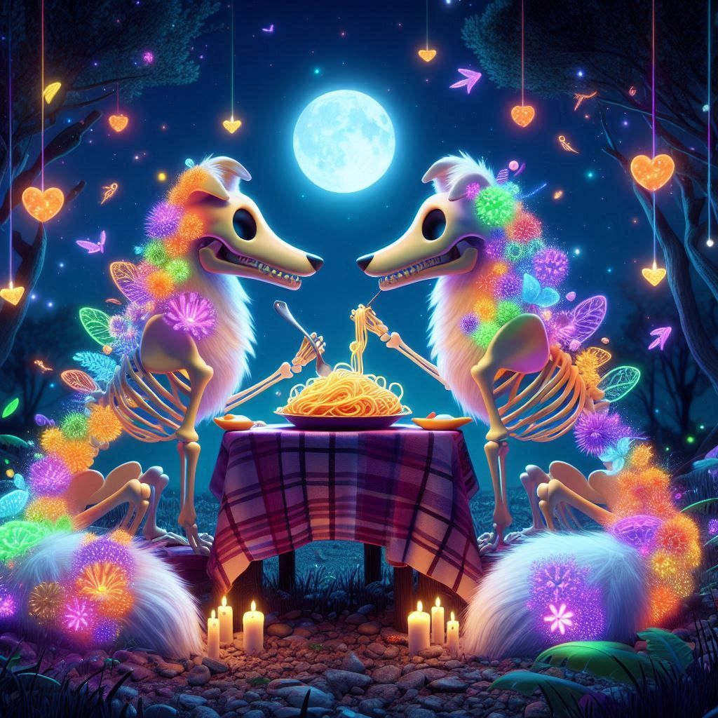 Lady & the Tramp....... Skeleton style