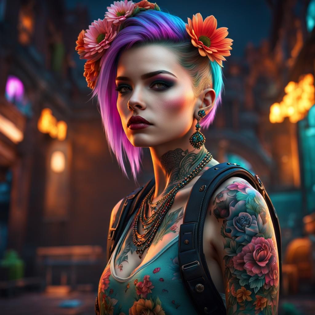 Tattoo girl