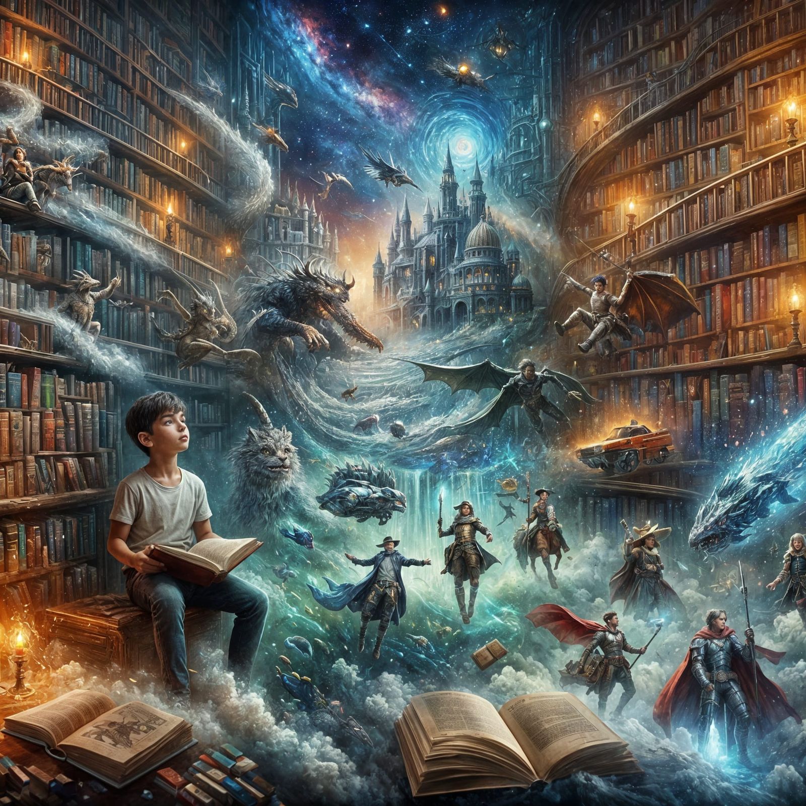 Enchanted World of Story Books  by @Sherkhal