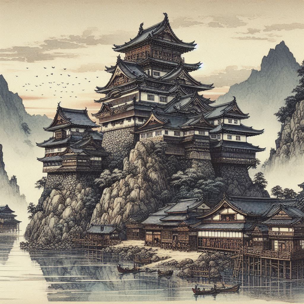 Ukiyo-e Castle