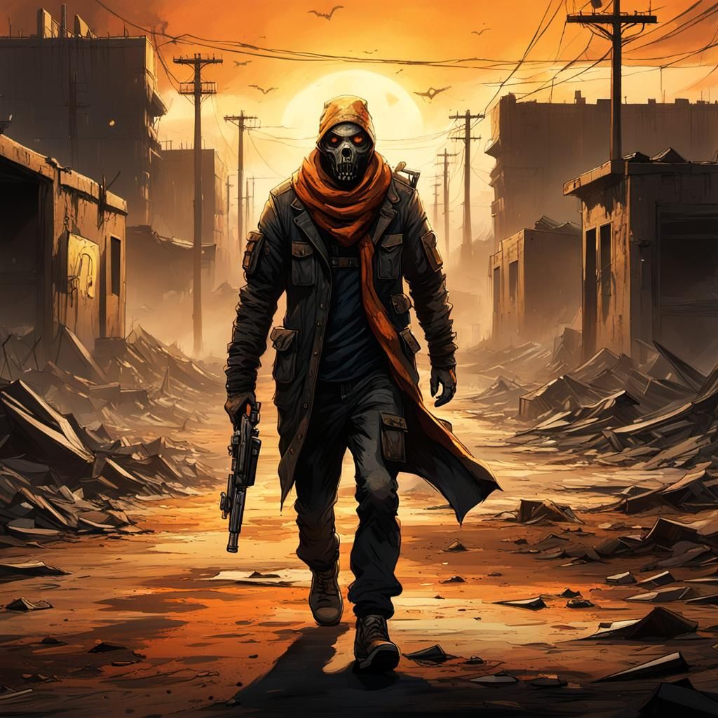 Post-Apocalyptic Mutant Escape: Cinematic Concept Art