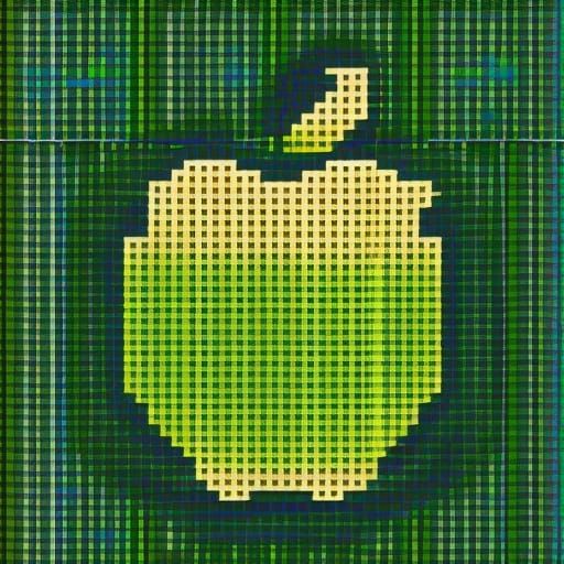 Glitchy apple