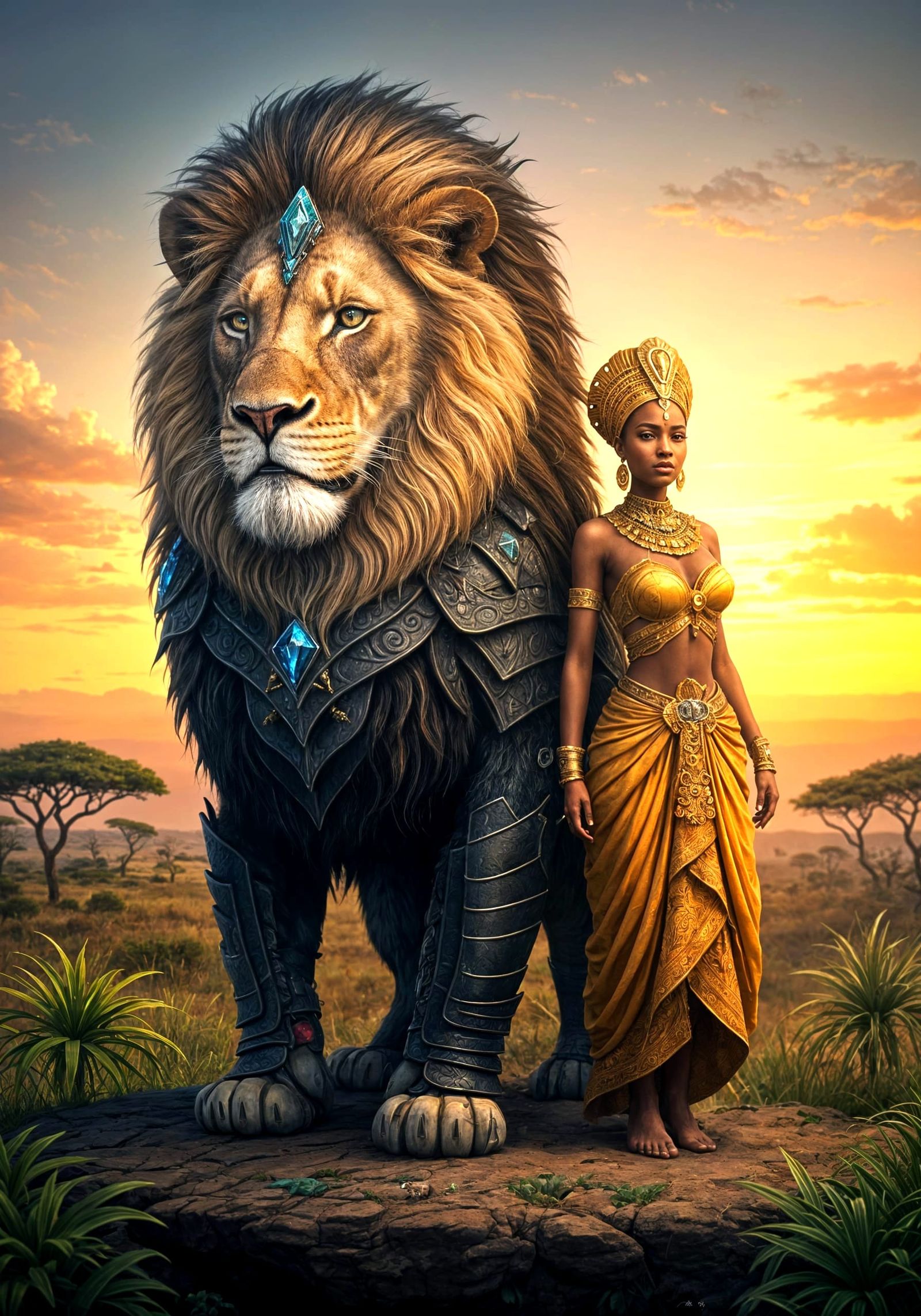 The Guardian of the African princess  by @Good_Vibes_Only