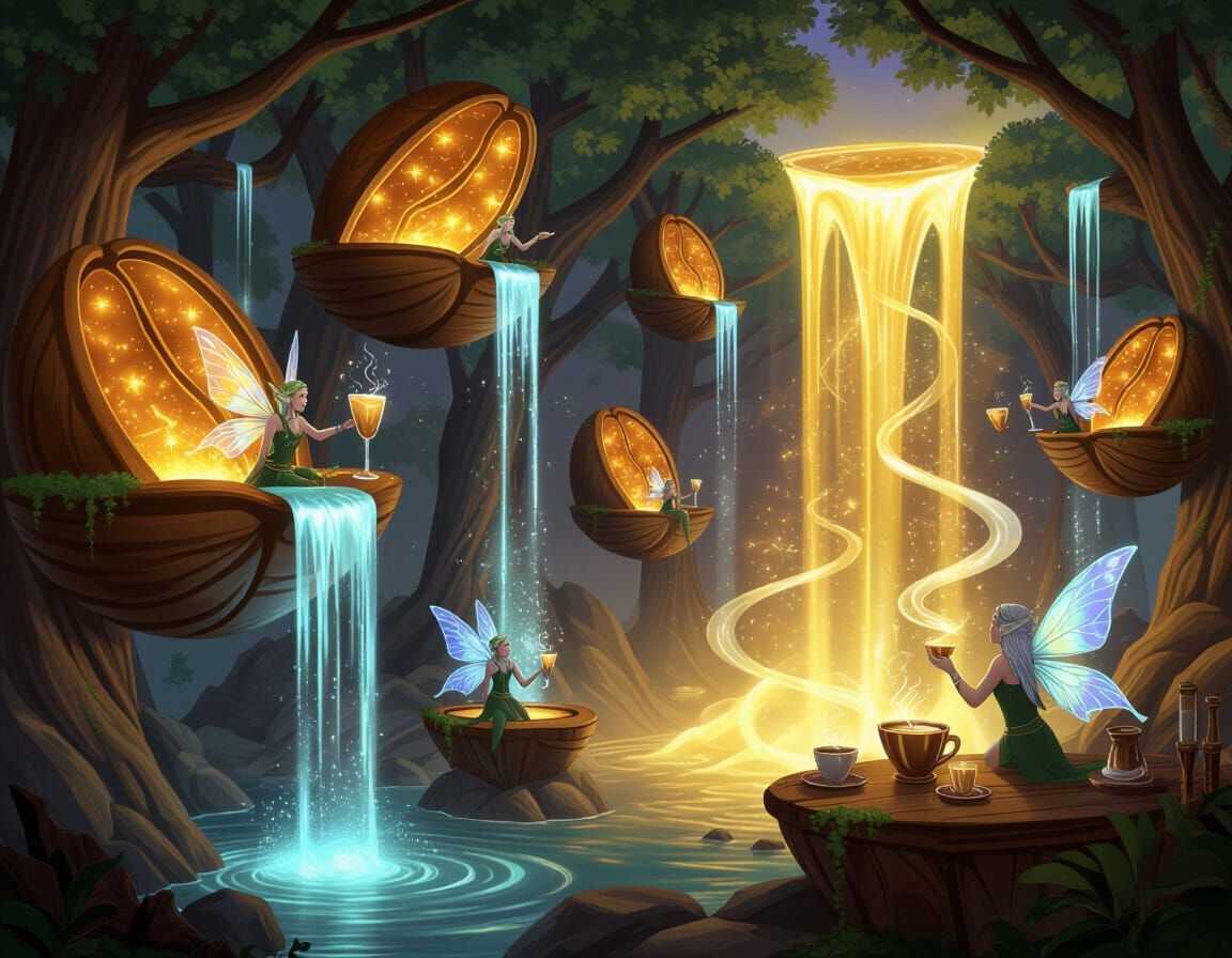 Sanctuary of the Golden Bean  by @Malagen