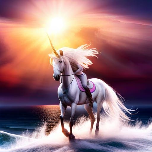 Unicorn Rider - AI Generated Artwork - NightCafe Creator