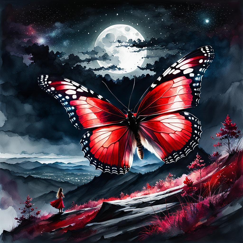 Butterfly Night  by @sacking socks