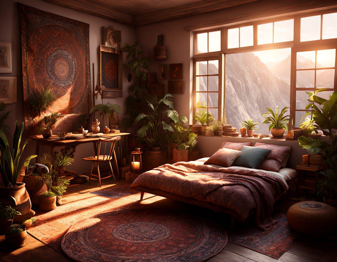 Boho by the Mountains  by @Stefangelia