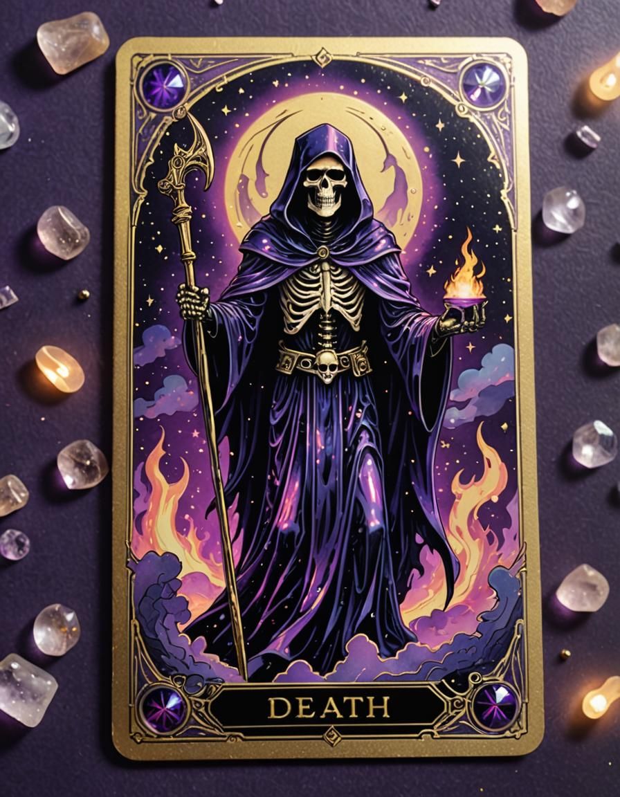 Death Card  by @AdvanceBegginerAIGenerator