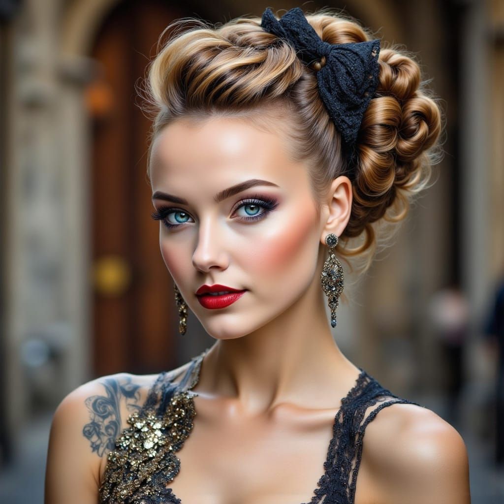 Unique AI-Generated Hairstyle