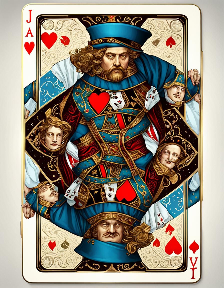 retro-playing-cards-upside-down-king-of-hearts-hyperdetailed