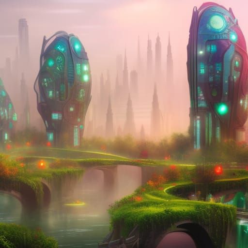 Eco-futuristic city