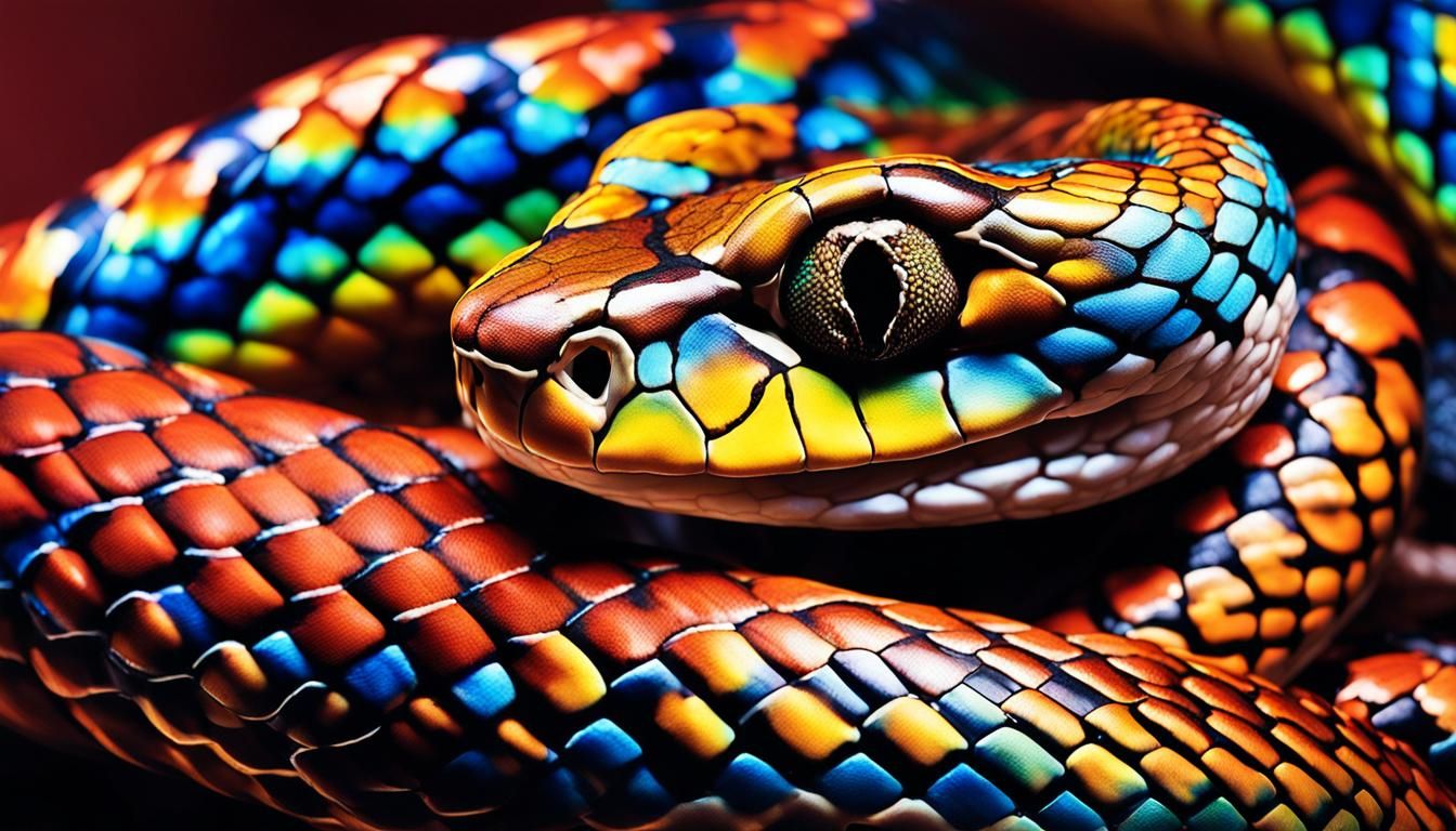 The Brazilian Rainbow Boa  by @Mister