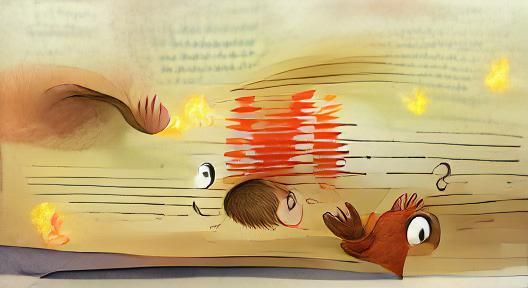 Seeing Sounds, storybook illustration