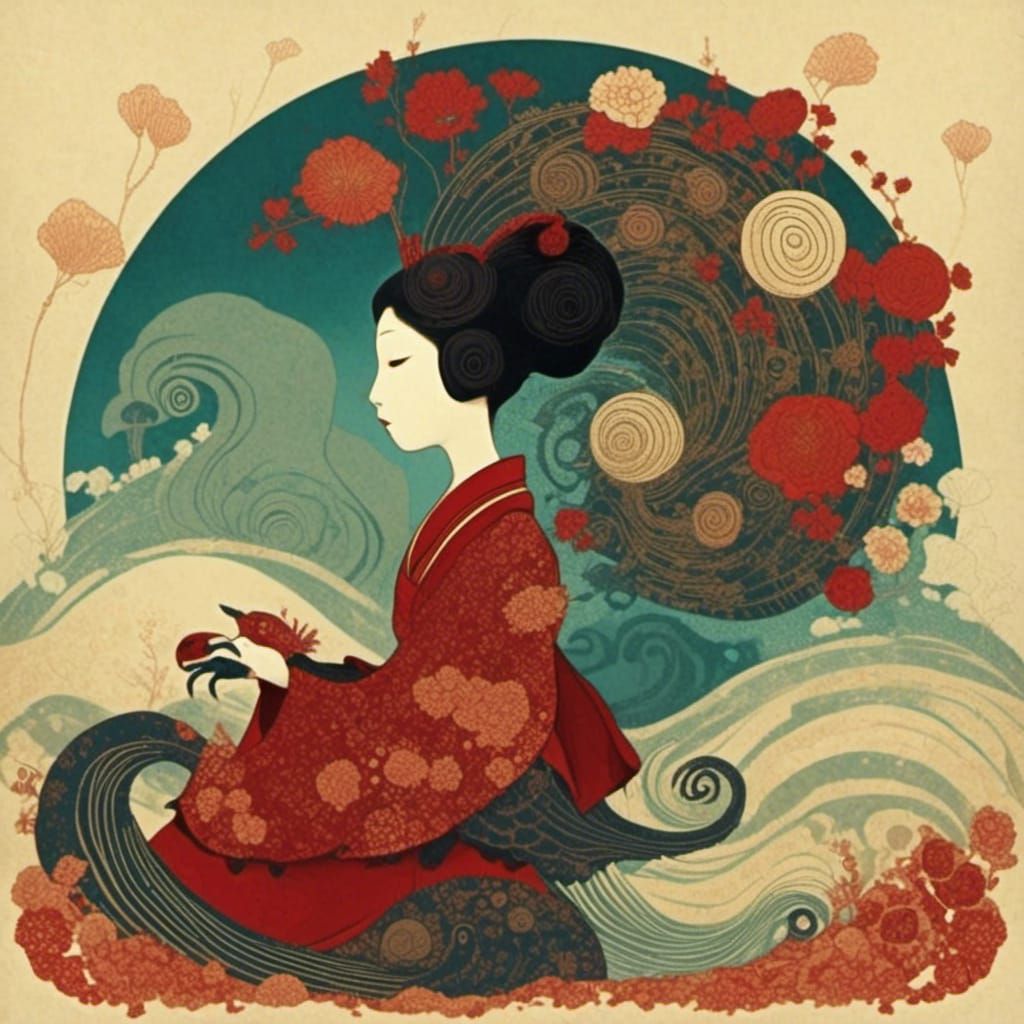 <lora:Cicada Song:1.0> Beautiful geisha