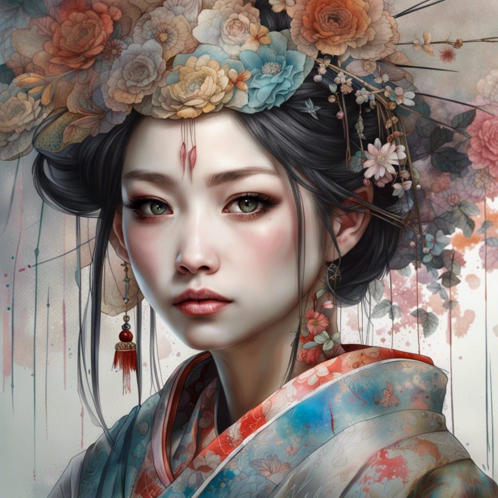 Japanese Princess - AI Generated Artwork - NightCafe Creator