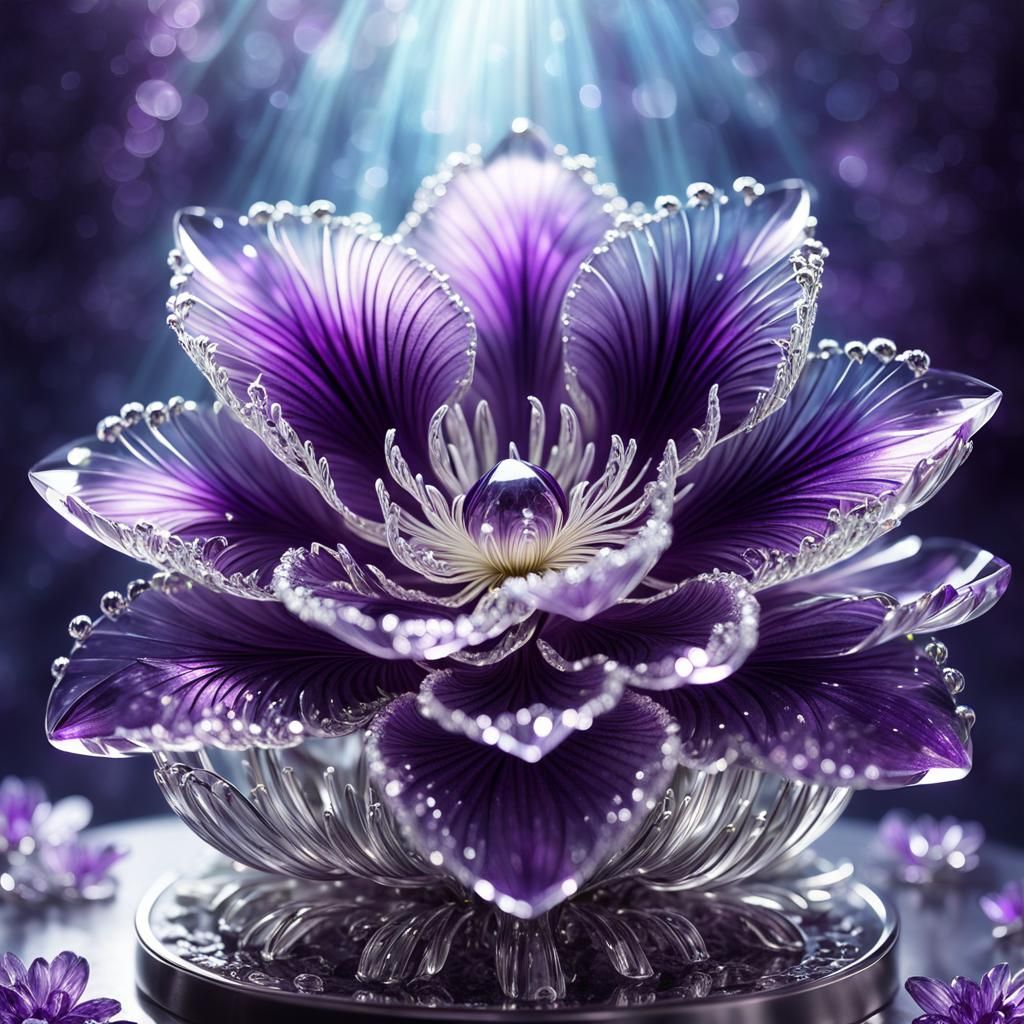 Crystal Flower in the Sunshine  by @Marilu