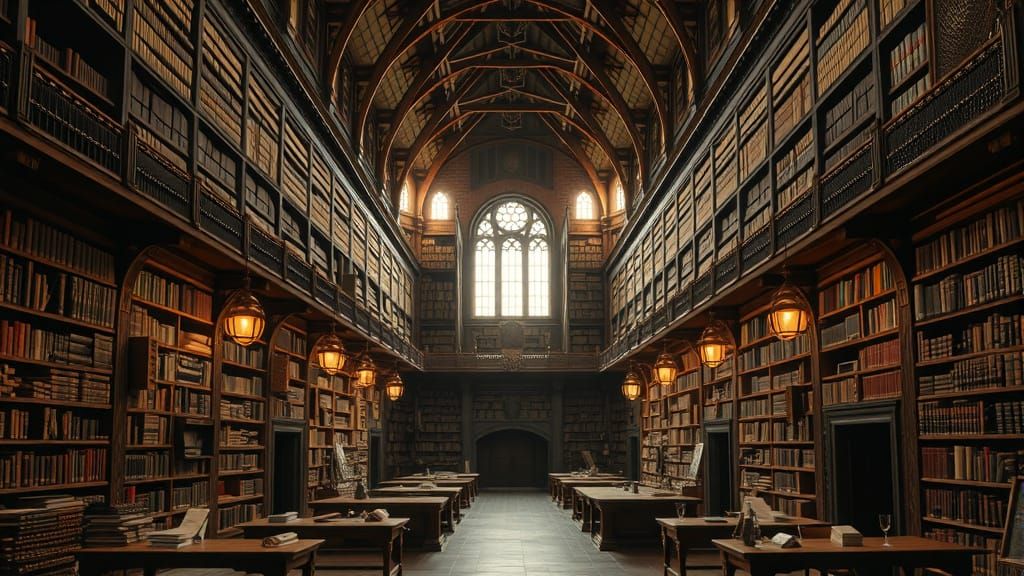 Mittelalterliche Bibliothek  by @Lyrium