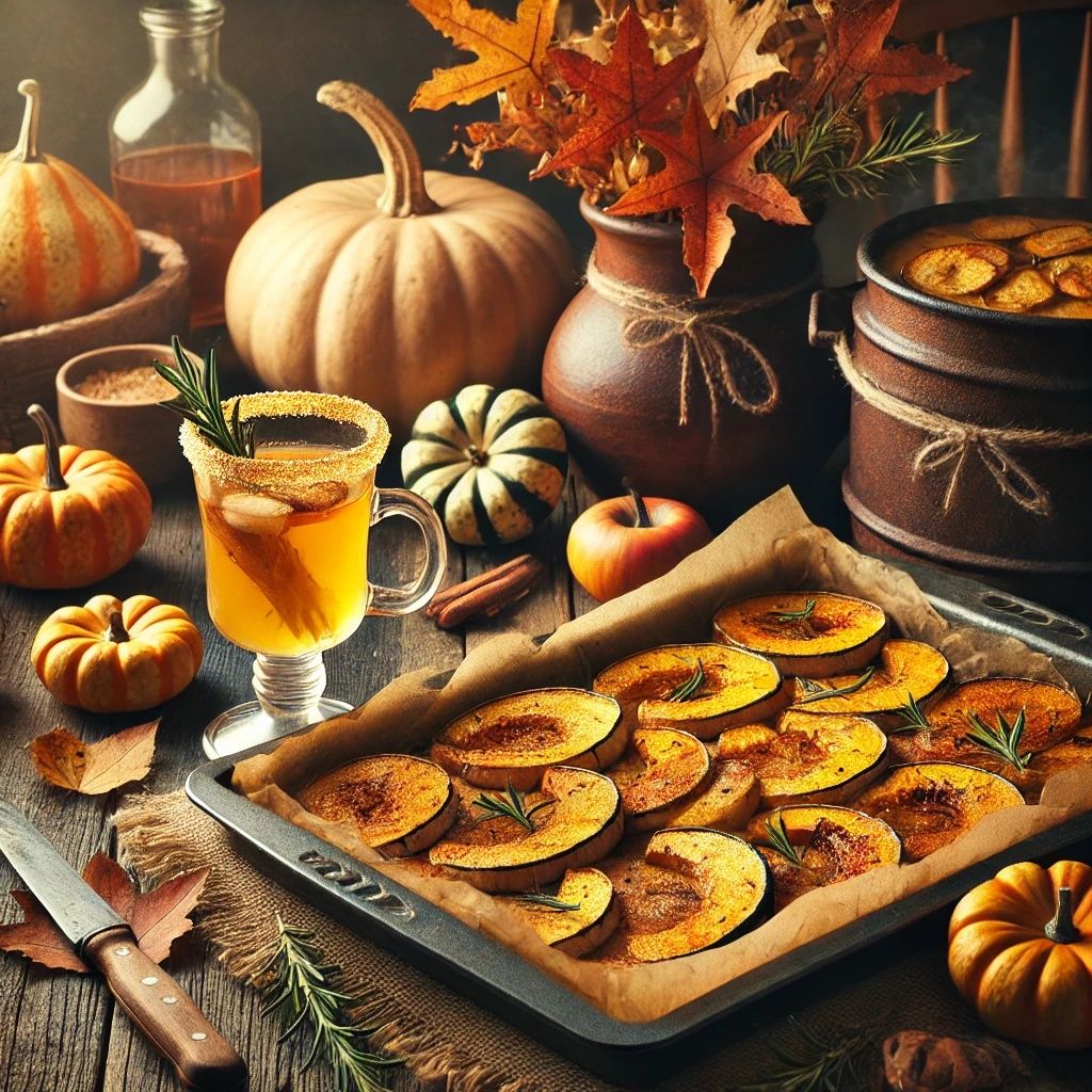 Roasted Slices Of Squash On A Baking Tray | DALL-E 3 AI imag...
