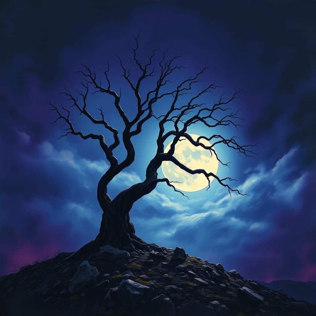 A lone gloomy tree  by @Arkain Brian