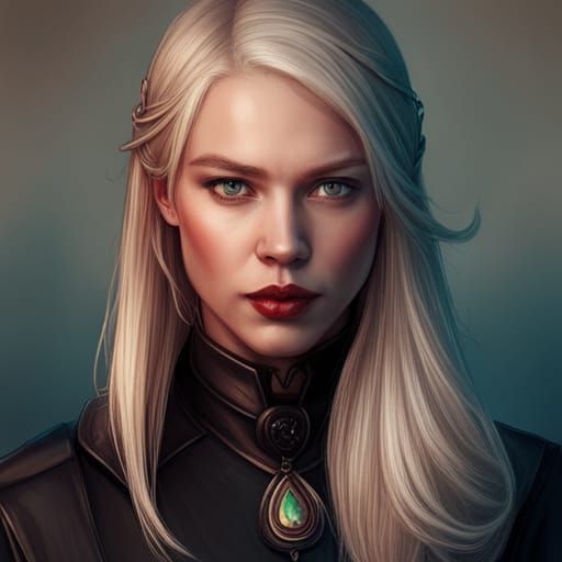 Anya Taylor-Joy as a female witch, medieval, head and should...