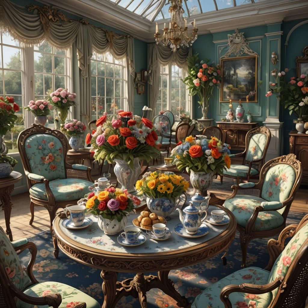 A Tea Party Setting