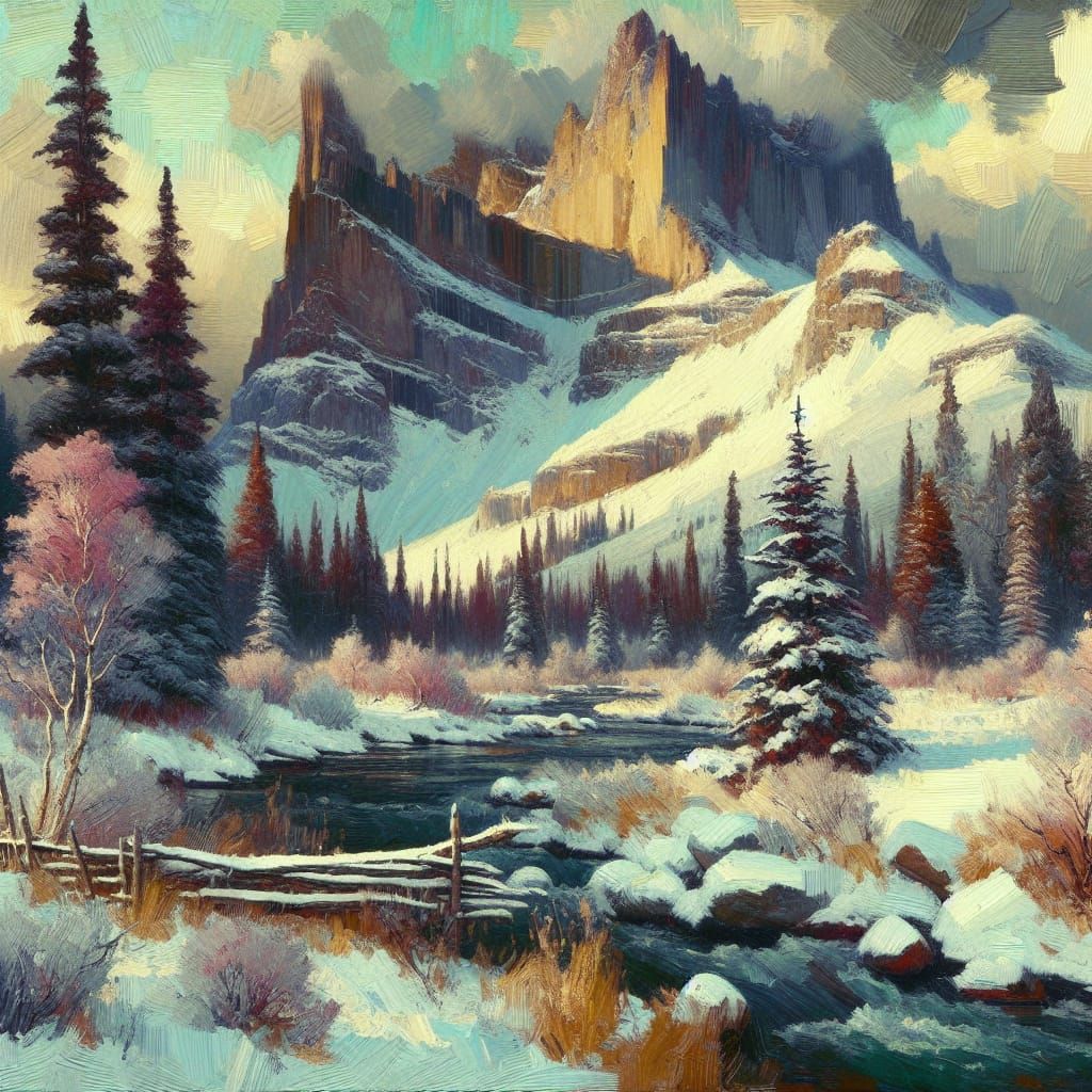 Winter slumbers during summer Thomas Cole