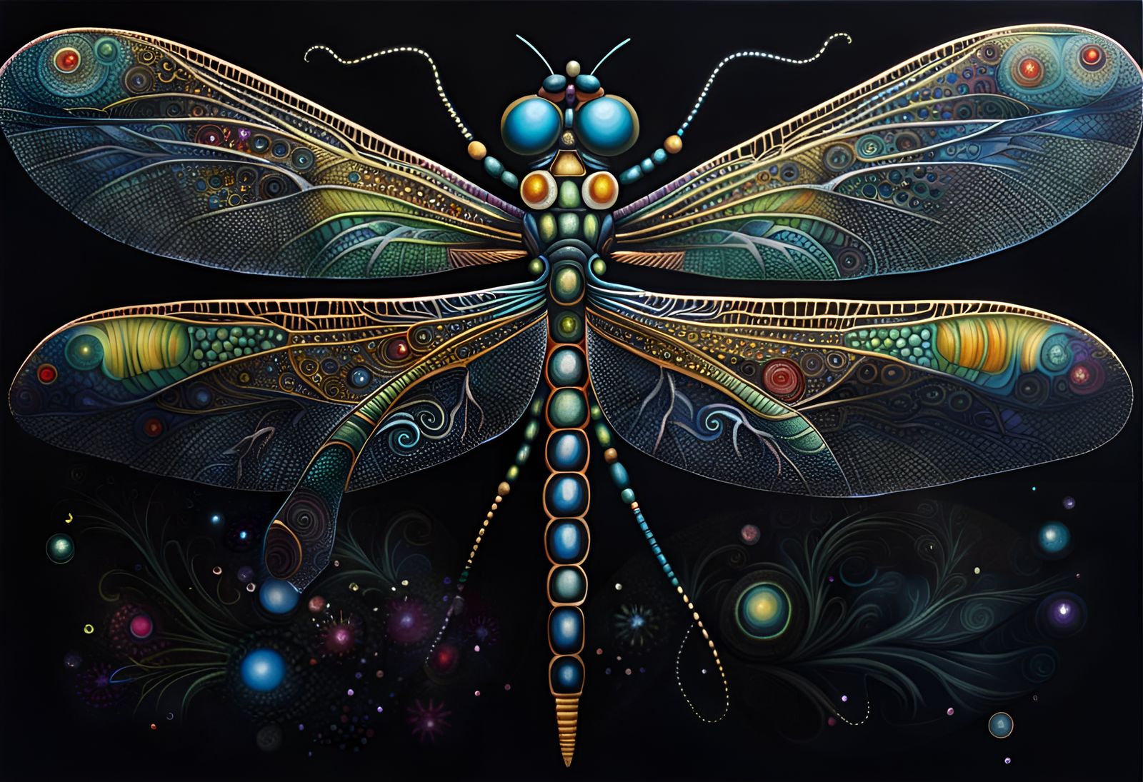 COSMIC DRAGONFLY  by @BIG