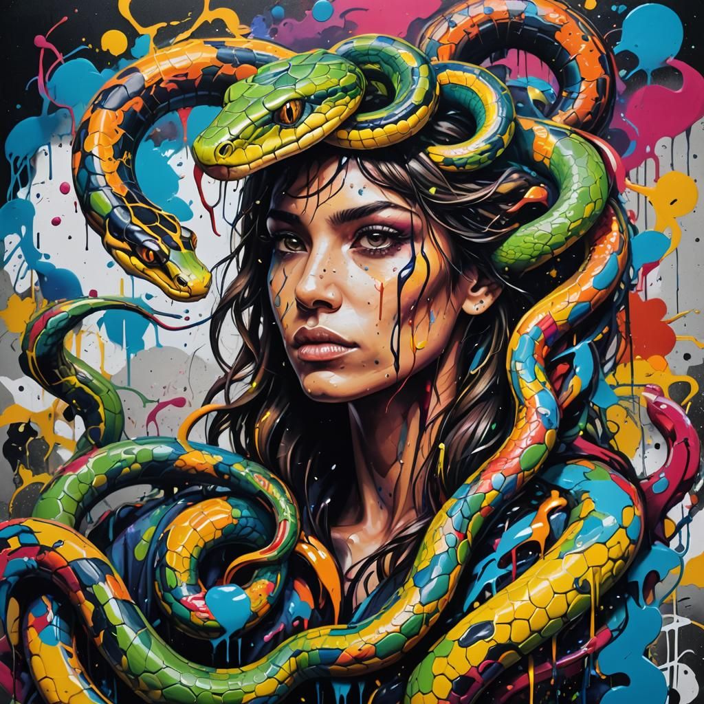 A Snake/Human Hybrid : r/nightcafe