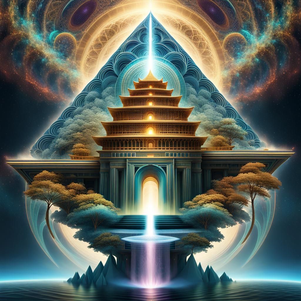 Sacred Temple of Geometry  by @MordecAI