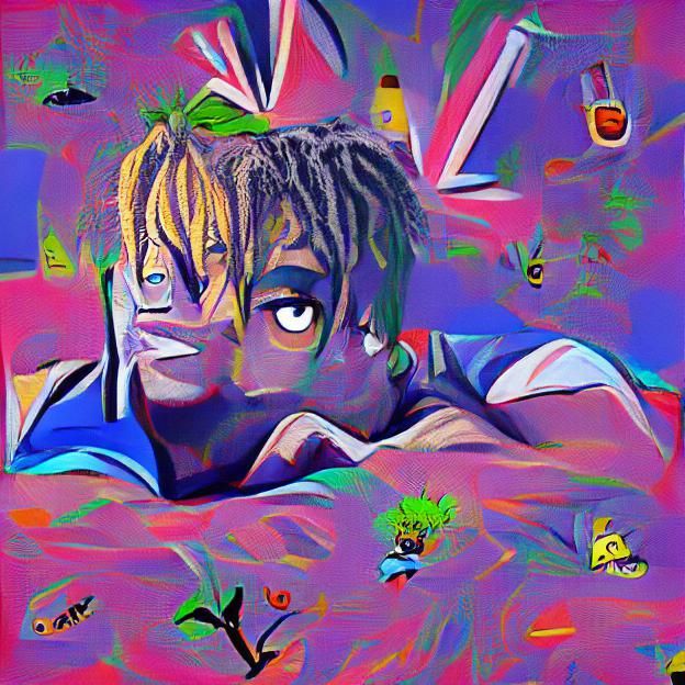 Juice WRLD chilling 8k resolution anime pop art poster art - AI ...