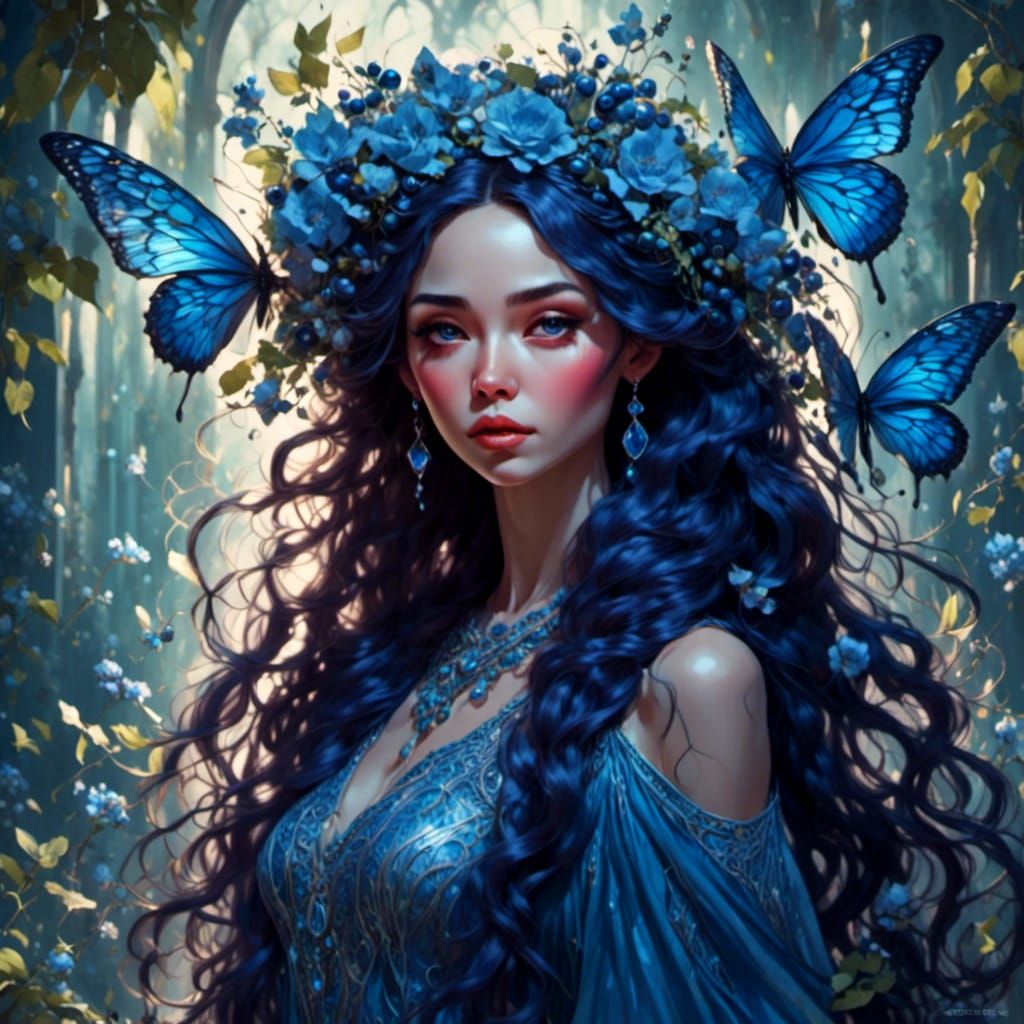 Blueberry  flower Fairy