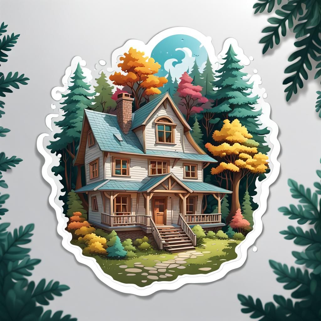 Cottage in the forest. - AI Generated Artwork - NightCafe Creator