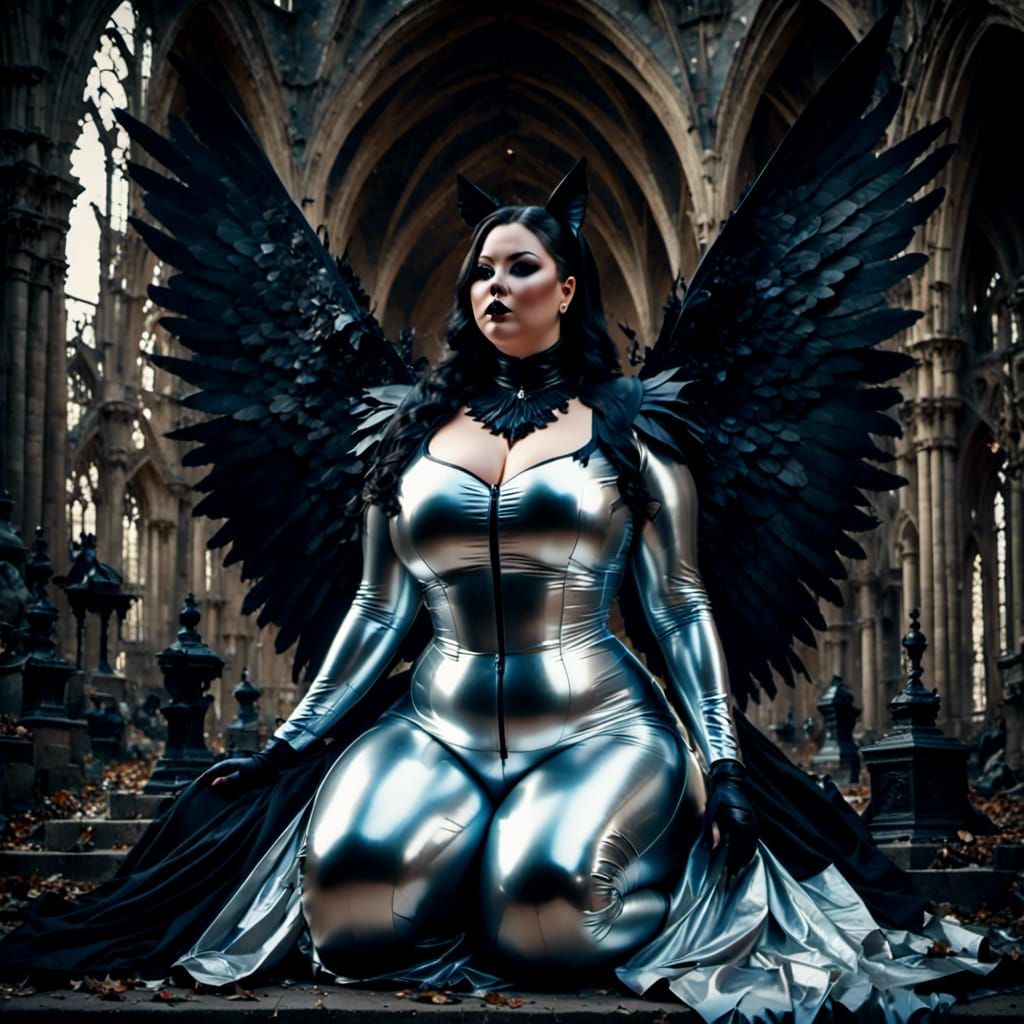 Bbw Beautiful goth fairy 