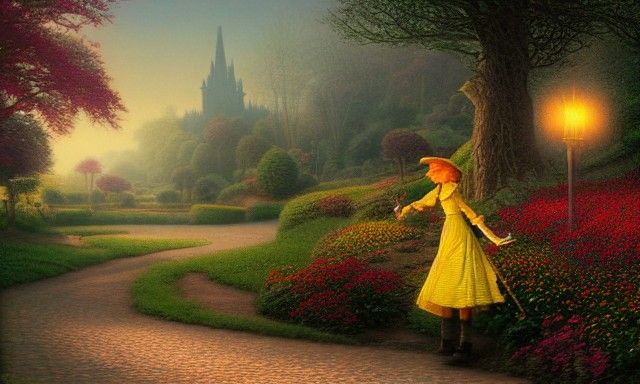 Exploring the castle grounds