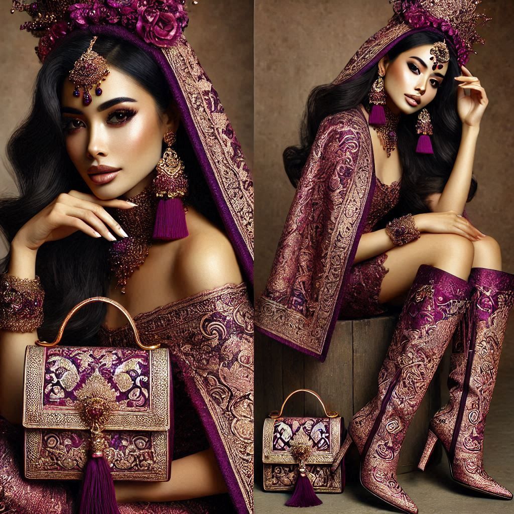 Matching bag and boots  25