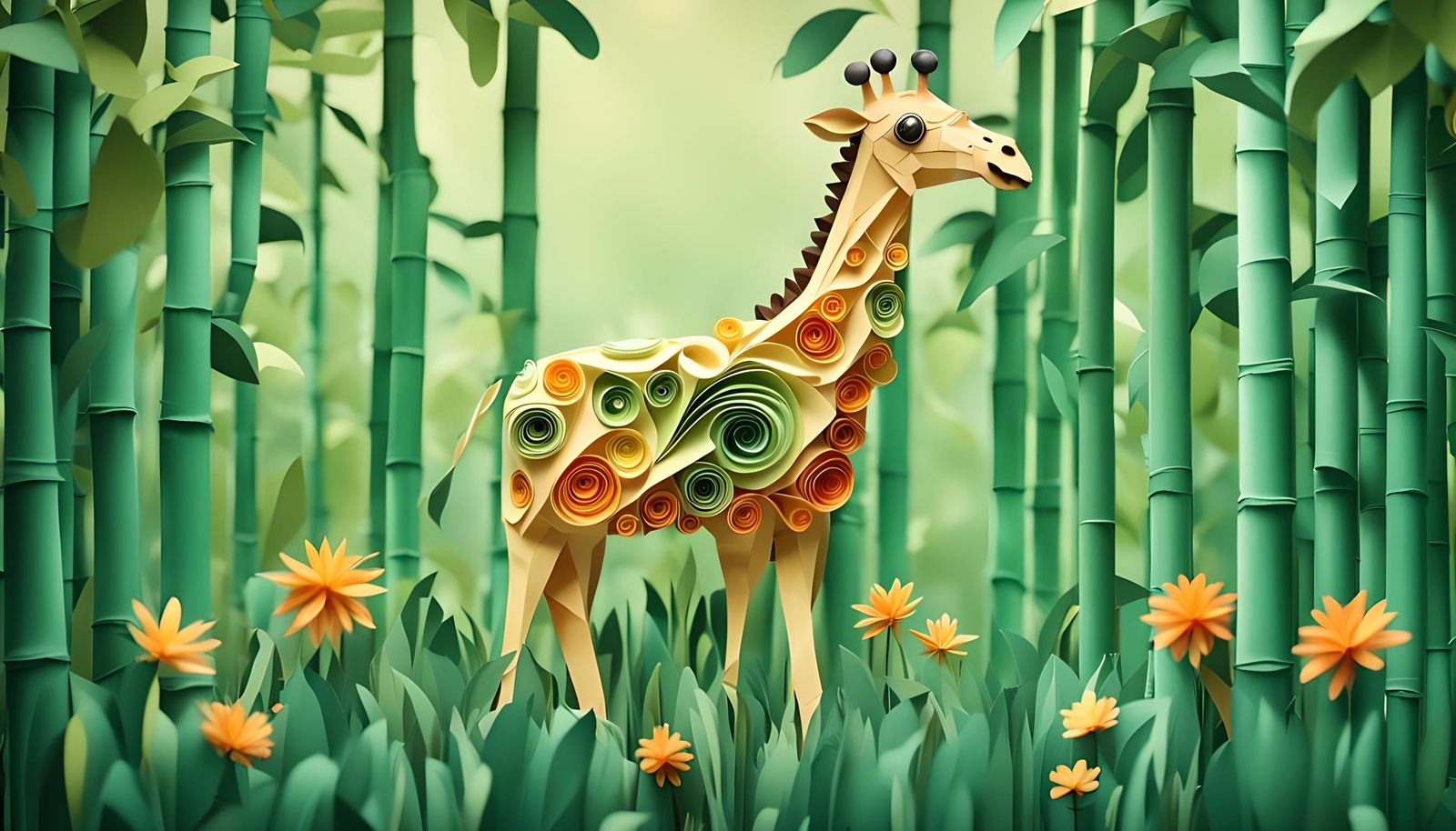 Papercraft Giraffe  by @Inspector