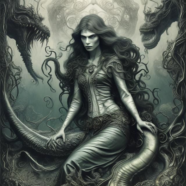 mermaid kraken tentacles Lovecraftian Nihilism Eldritch (Non mermaid kraken tentacles Lovecraftian Nihilism Eldritch (Non