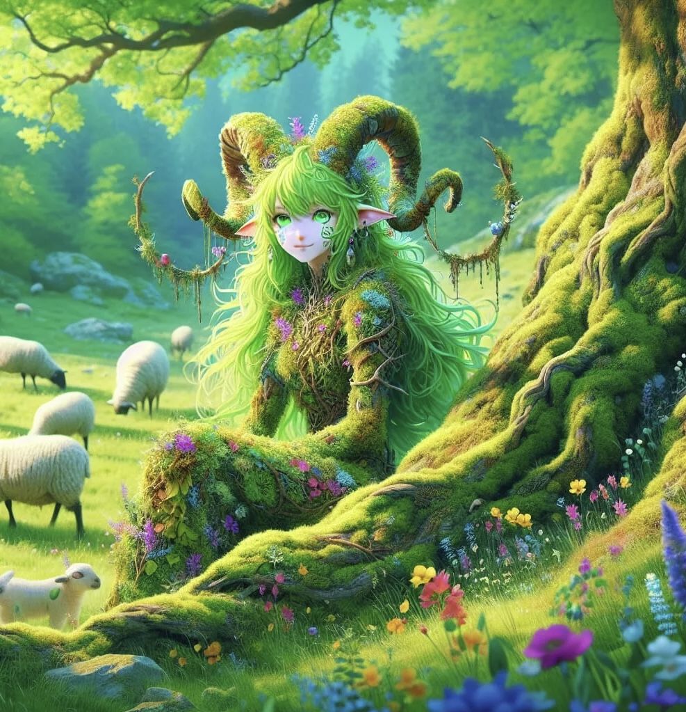 Druid Satyr with Sheep