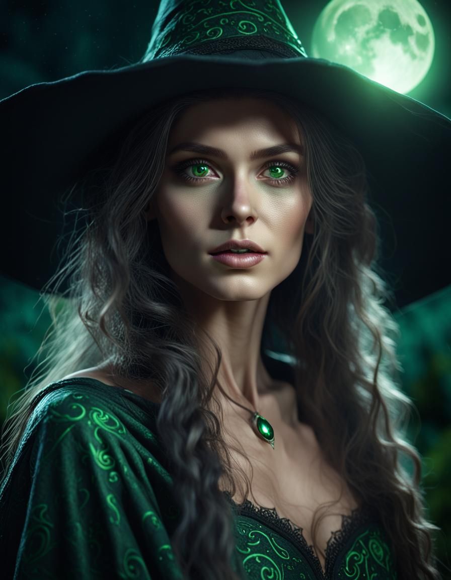 A Portrait of a Powerful Witch - AI Generated Artwork - NightCafe Creator