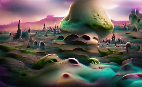 an alien landscape
