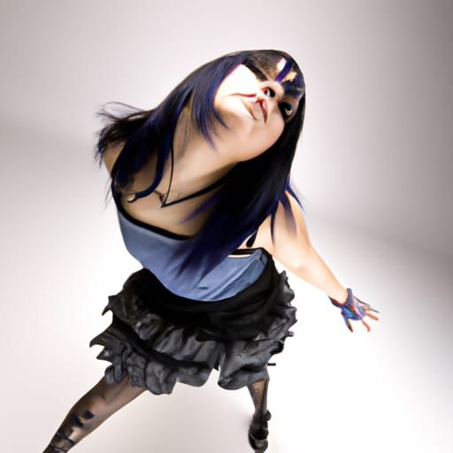 Photograph Of An Emo Woman Dancing Ai Generated Artwork Nightcafe Creator