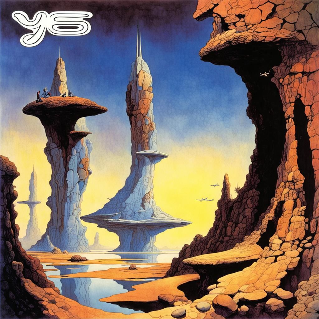 Progressive Rock Album Cover: YES, by Roger Dean