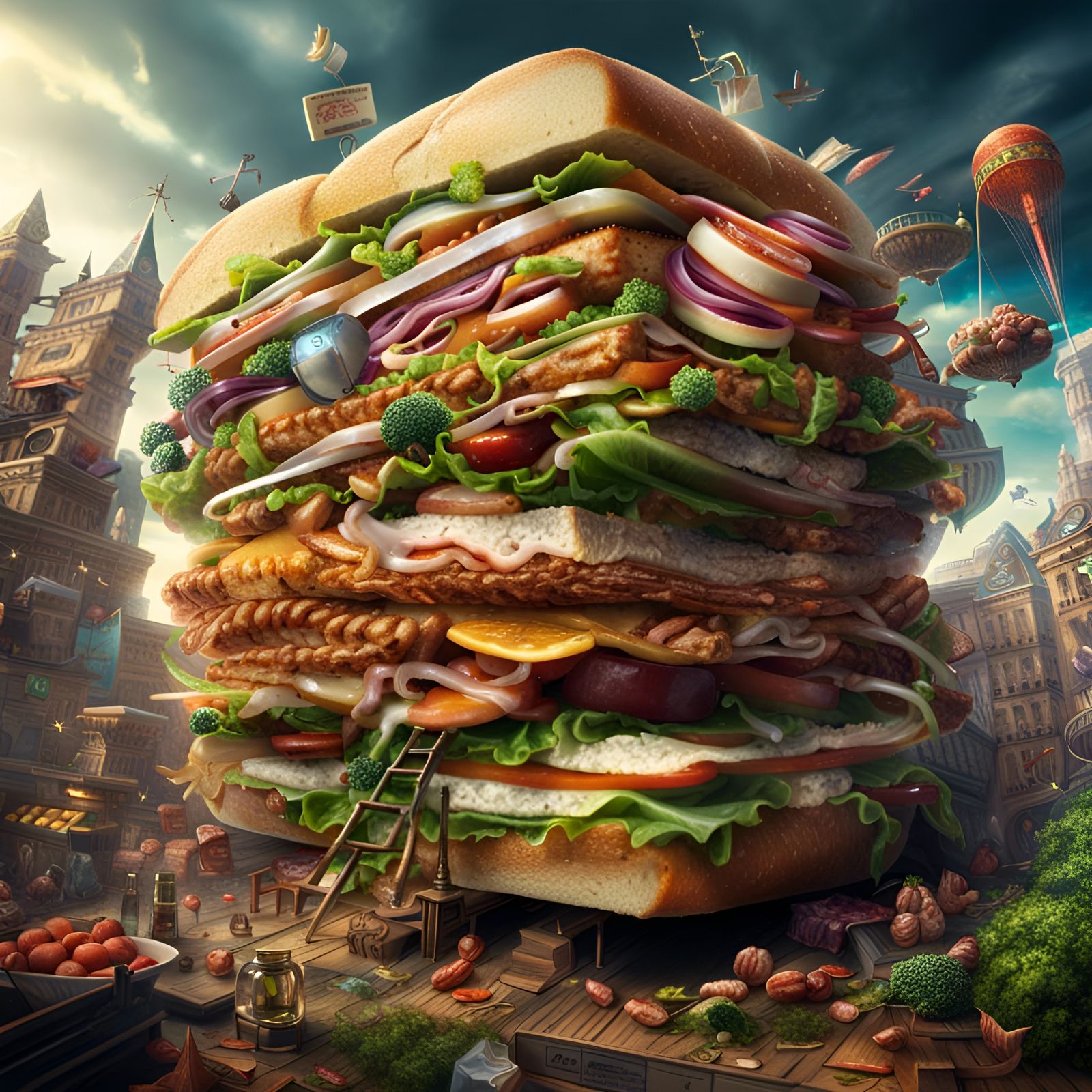 Epic Wacky Sandwich  by @ShadyMcCheeks