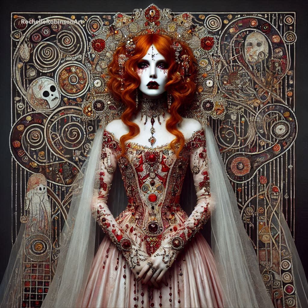 Vampire Bride with Red Hair