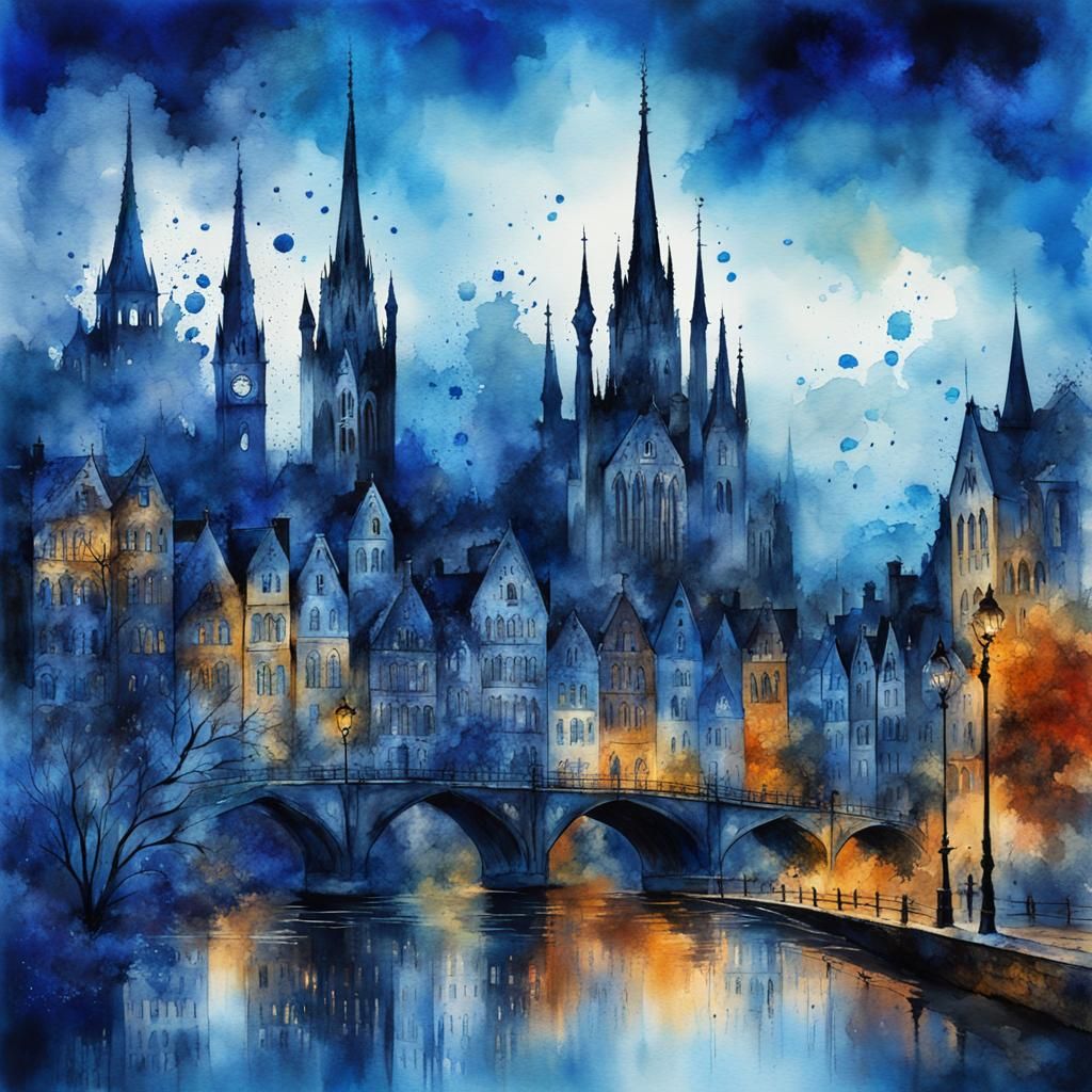 Blue city  by @BulePanda