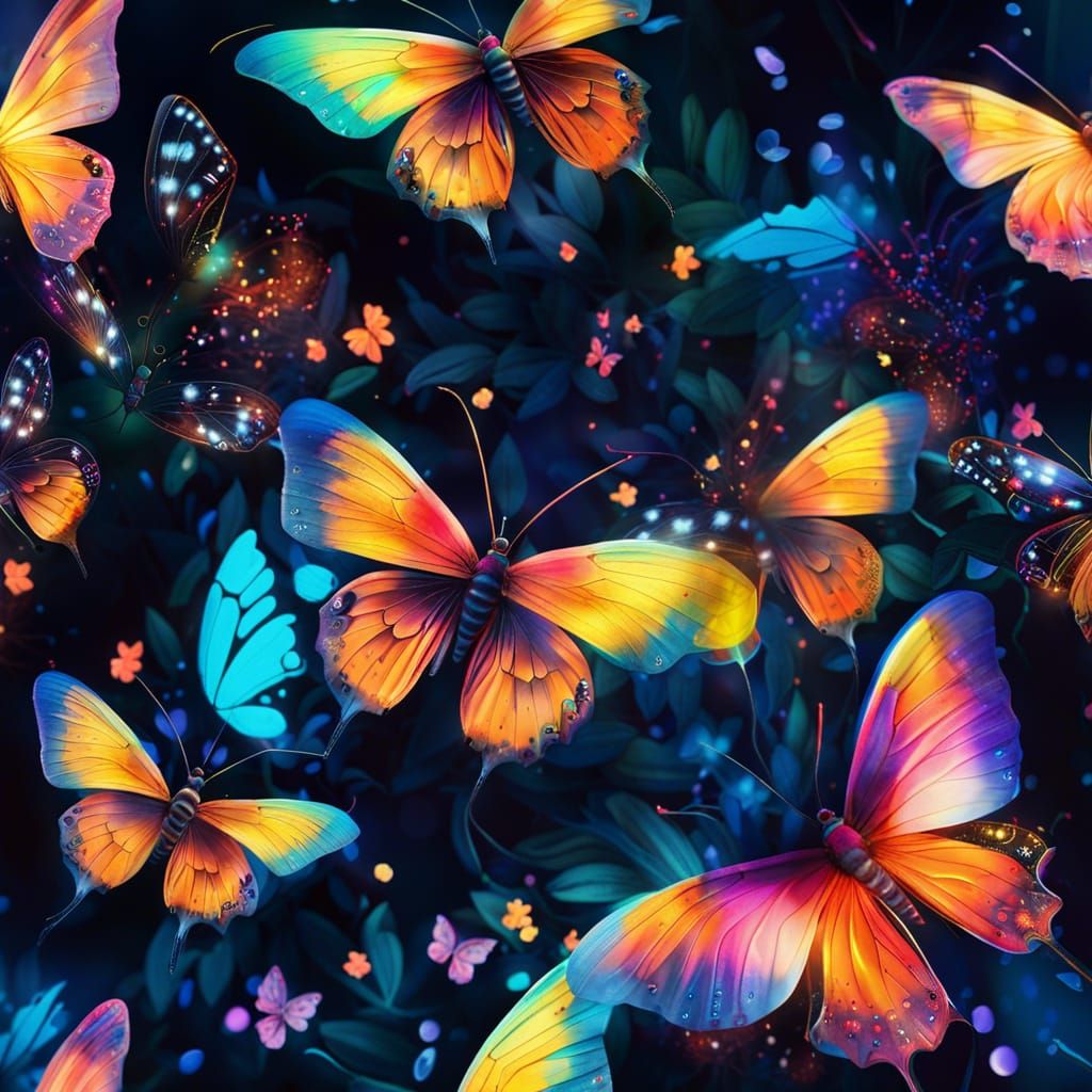 Butterflies - AI Generated Artwork - NightCafe Creator