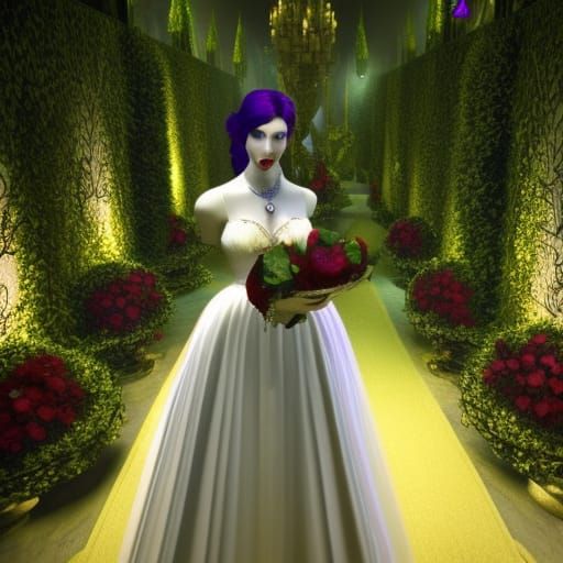 Another noble and beautiful vampire in maze/labyrinth of hum...