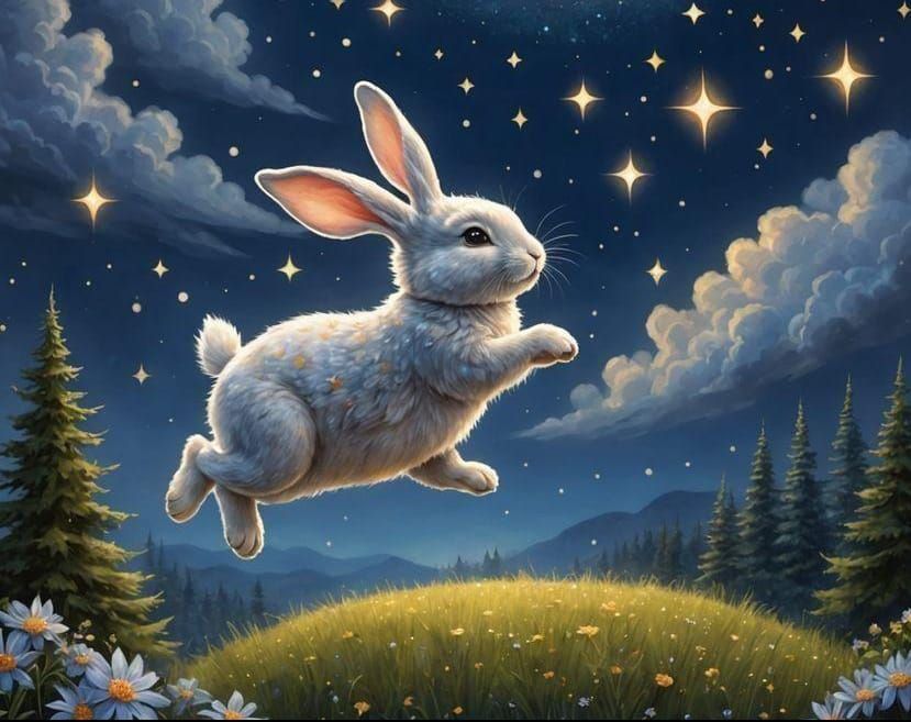 Bunny hopping  by @Blue