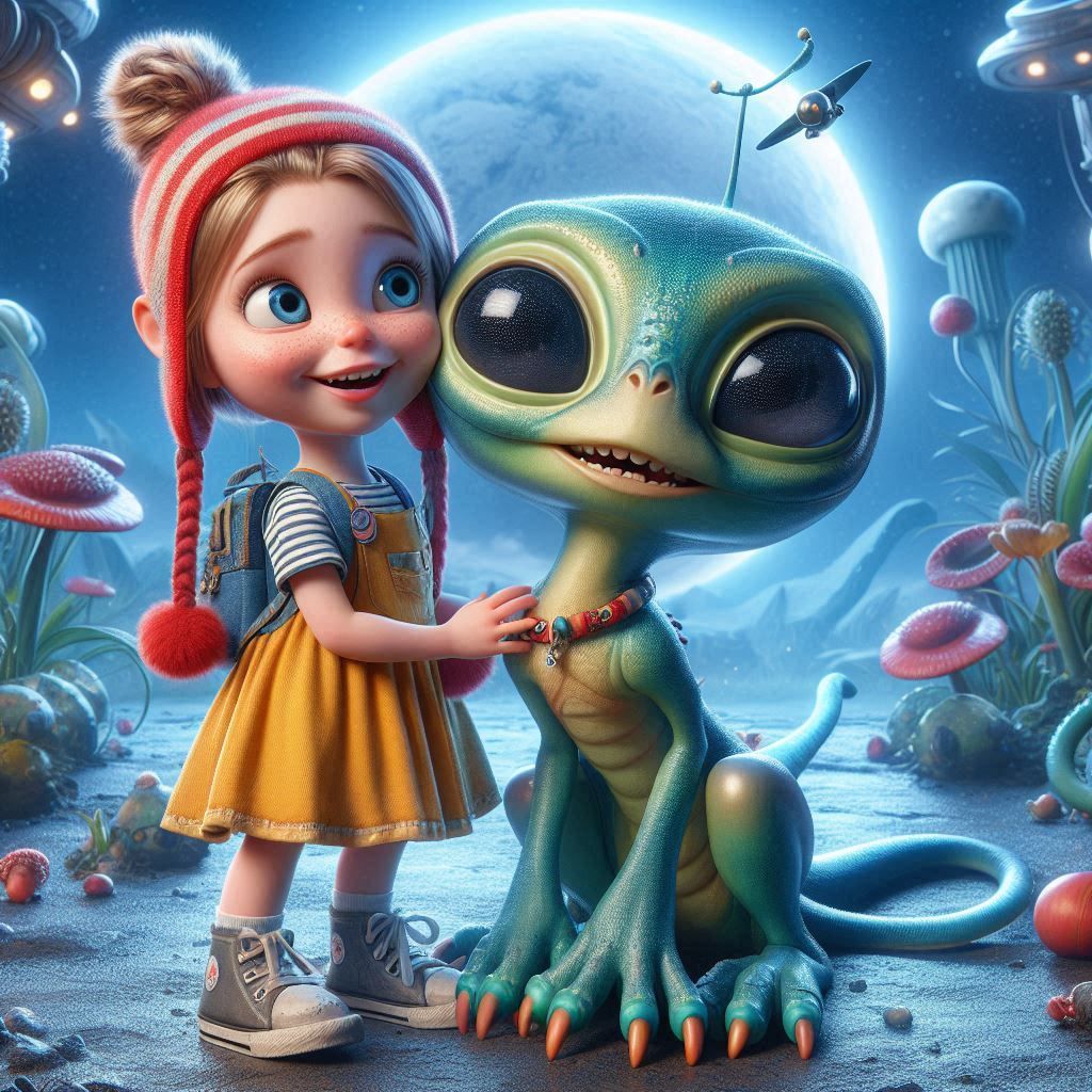 Cute alien friend
