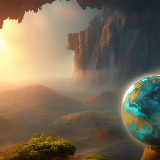 planet earth in another dimention